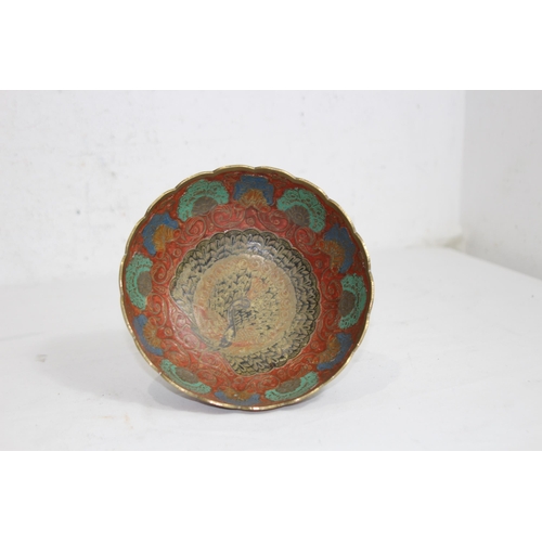 456 - OPIUM PIPE AND SMALL CHINESE FIGURE AND BOWL
25CM
