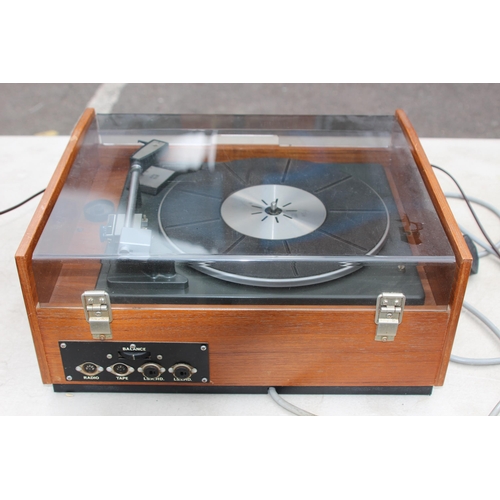 727 - MARCONIPHONE TURNTABLE AND SPEAKERS