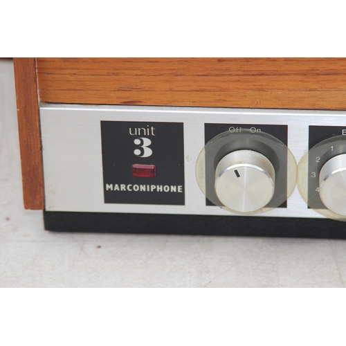 727 - MARCONIPHONE TURNTABLE AND SPEAKERS