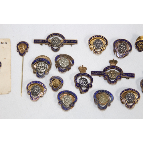 771 - QUANTITY OF ROYAL BRITISH LEGION BADGES AND PINS