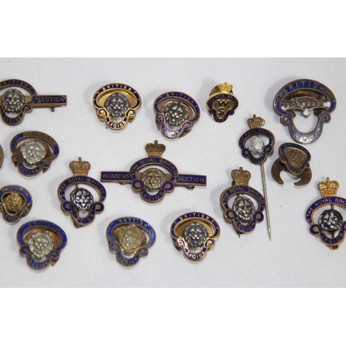 771 - QUANTITY OF ROYAL BRITISH LEGION BADGES AND PINS