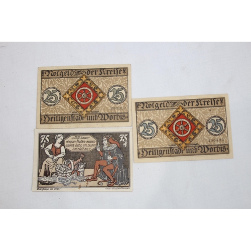 772 - QUANTITY OF GERMAN EMERGENCY MONEY FROM BETWEEN THE WARS