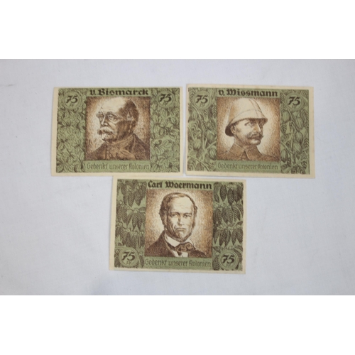 772 - QUANTITY OF GERMAN EMERGENCY MONEY FROM BETWEEN THE WARS