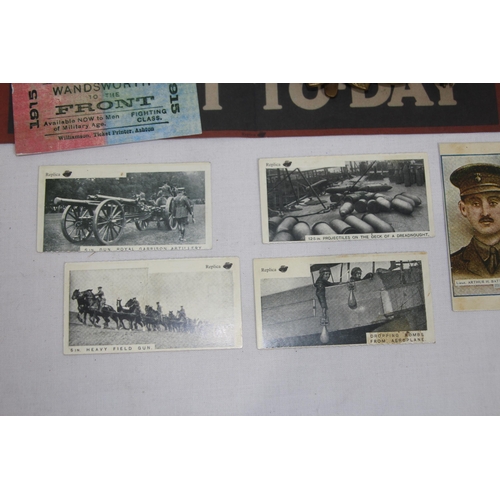 773 - QUANTITY OF MILITARY EPHEMERA PLUS CAP BADGES