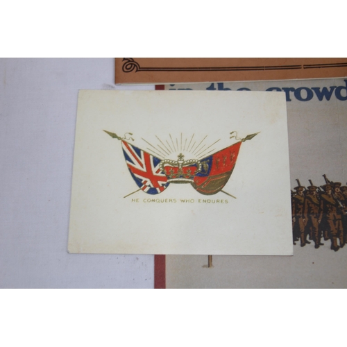 773 - QUANTITY OF MILITARY EPHEMERA PLUS CAP BADGES