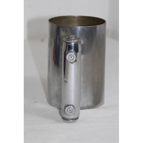 778 - GENUINE 1942-3 NAVY TANKARD MADE FROM SHIPS AMMO CASES
13CM