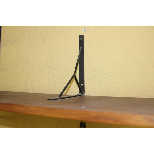 26 - SMALL QUANTITY OF RETRO LADDERAX SHELVING - A/F - INCLUDES 3 X LARGE SHELVES 119 X 32CM, 5 X SMALL S... 