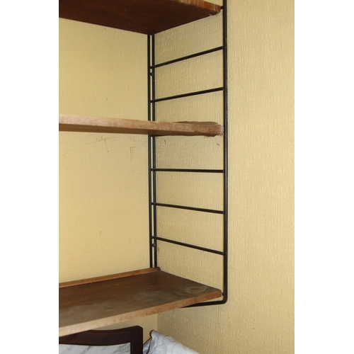 26 - SMALL QUANTITY OF RETRO LADDERAX SHELVING - A/F - INCLUDES 3 X LARGE SHELVES 119 X 32CM, 5 X SMALL S... 