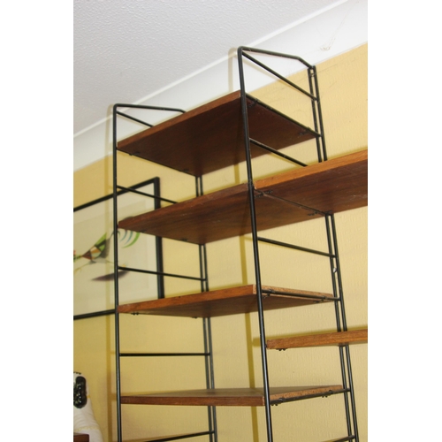 26 - SMALL QUANTITY OF RETRO LADDERAX SHELVING - A/F - INCLUDES 3 X LARGE SHELVES 119 X 32CM, 5 X SMALL S... 