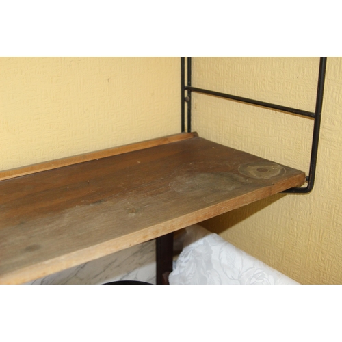 26 - SMALL QUANTITY OF RETRO LADDERAX SHELVING - A/F - INCLUDES 3 X LARGE SHELVES 119 X 32CM, 5 X SMALL S... 