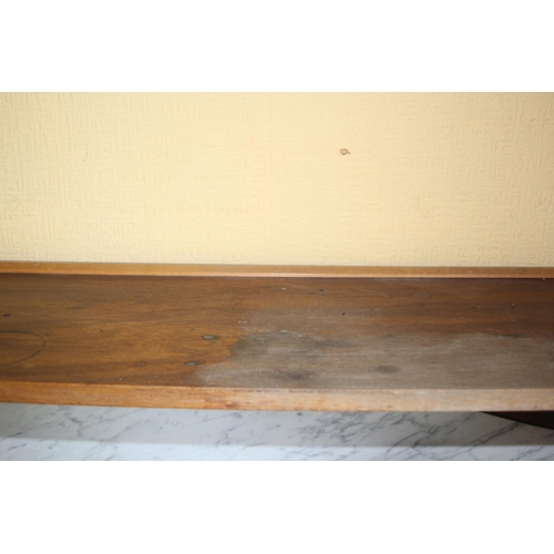 26 - SMALL QUANTITY OF RETRO LADDERAX SHELVING - A/F - INCLUDES 3 X LARGE SHELVES 119 X 32CM, 5 X SMALL S... 