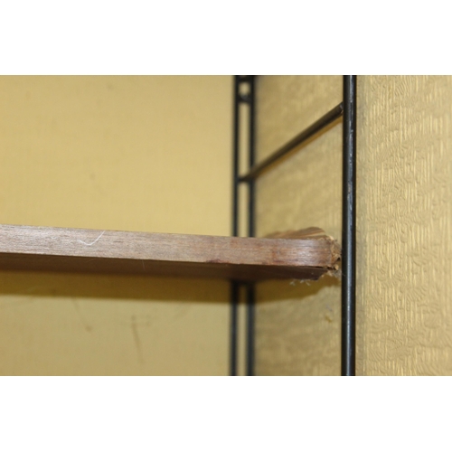 26 - SMALL QUANTITY OF RETRO LADDERAX SHELVING - A/F - INCLUDES 3 X LARGE SHELVES 119 X 32CM, 5 X SMALL S... 