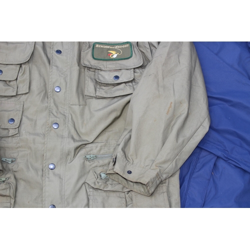 458 - VINTAGE FISHING JACKET AND BROWNING SHOOT JACKET