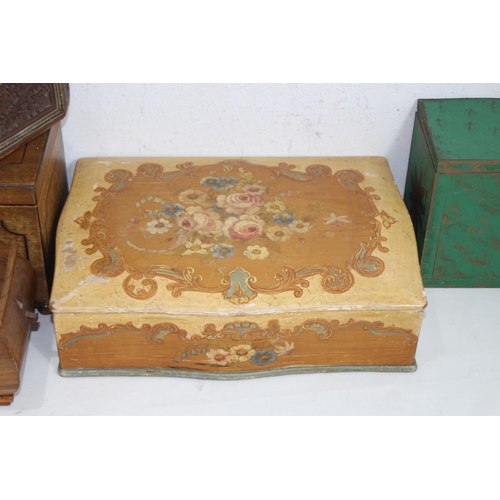 464 - QUANTITY OF INTERESTING WOODEN BOXES
30 X 22 X 8CM