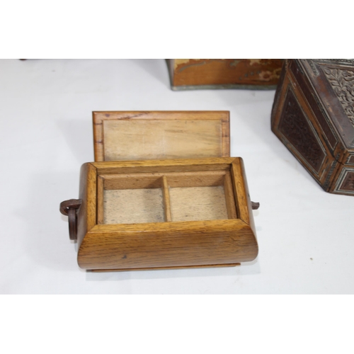 464 - QUANTITY OF INTERESTING WOODEN BOXES
30 X 22 X 8CM