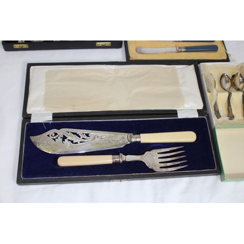 479 - QUANTITY OF CASED CUTLERY