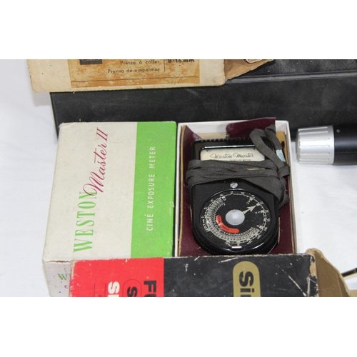 723 - VINTAGE CINI CAMERA AND ACCESSORIES