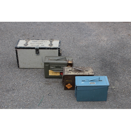 754 - 4 X AMMO BOXES