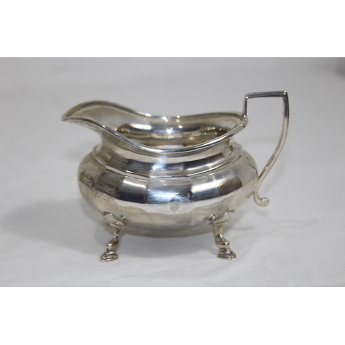 1022 - THREE PIECE TEASET - 1180G - SHEFFIELD 1917 - STEVENSON AND LAW