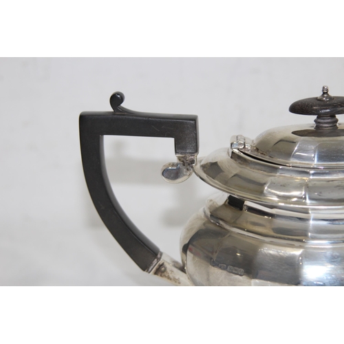 1022 - THREE PIECE TEASET - 1180G - SHEFFIELD 1917 - STEVENSON AND LAW