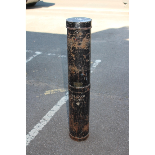 745 - POST WAR 1952 BRITISH MAP CONTAINER - C/W ALDERSHOT MAPS
107CM