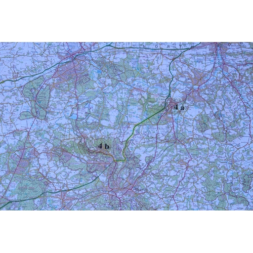 745 - POST WAR 1952 BRITISH MAP CONTAINER - C/W ALDERSHOT MAPS
107CM