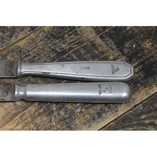 746 - WW2 DATED GERMAN BOWL AND 2 KNIVES