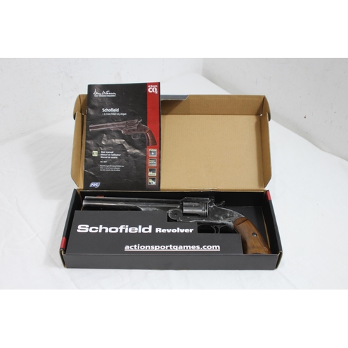 764 - SCHOFIELD 6 GAS POWERED AIR PISTOL