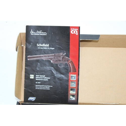 764 - SCHOFIELD 6 GAS POWERED AIR PISTOL