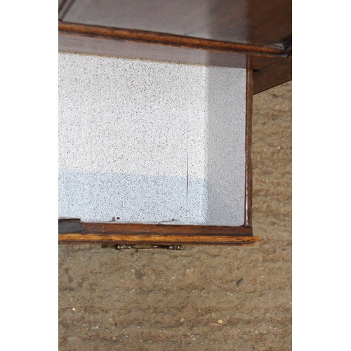 59 - ANTIQUE JACOBEAN COFFA WITH CANDLE BOX
160 X 57 X 90CM