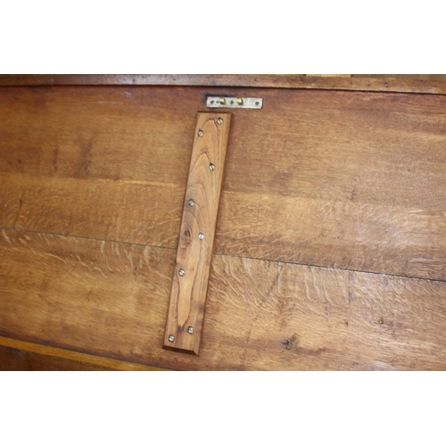 59 - ANTIQUE JACOBEAN COFFA WITH CANDLE BOX
160 X 57 X 90CM
