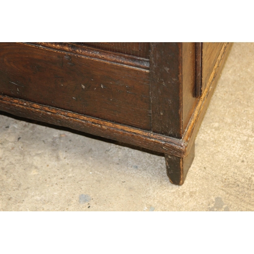 59 - ANTIQUE JACOBEAN COFFA WITH CANDLE BOX
160 X 57 X 90CM