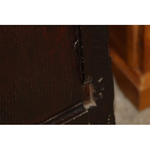 59 - ANTIQUE JACOBEAN COFFA WITH CANDLE BOX
160 X 57 X 90CM