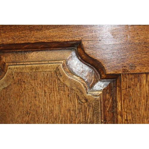 59 - ANTIQUE JACOBEAN COFFA WITH CANDLE BOX
160 X 57 X 90CM