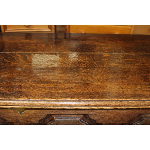 59 - ANTIQUE JACOBEAN COFFA WITH CANDLE BOX
160 X 57 X 90CM
