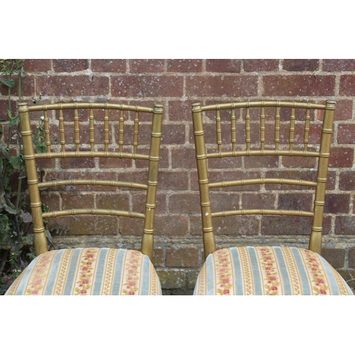 48 - PAIR OF VINTAGE BEDROOM CHAIRS 
37 X 40 X 85CM