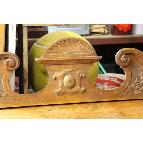 11 - EDWARDIAN HEAVILY CARVED SIDEBOARD WITH LEAD LINED CUPBOARD
181 X 54 X 129CM