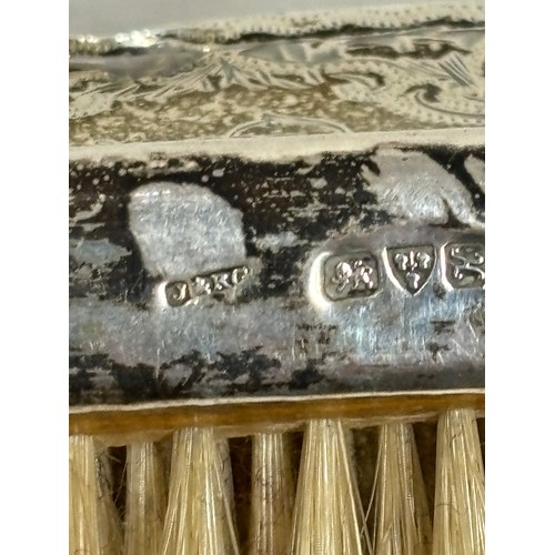 1023 - 7 PIECE SILVER VANITY SET - CHESTER 1910 - J AND R GRIFFIN