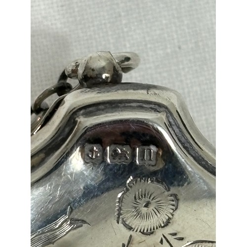 1033 - SILVER PURSE - BIRMINGHAM 1912 - DAVIS MOSS AND CO
