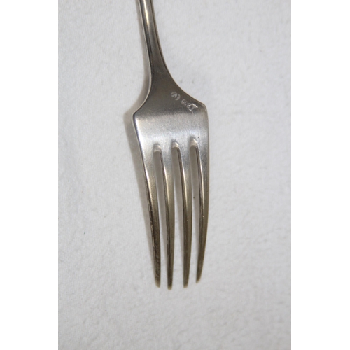 1046 - 800 GRADE SILVER FORK AND SPOON - 92.30G