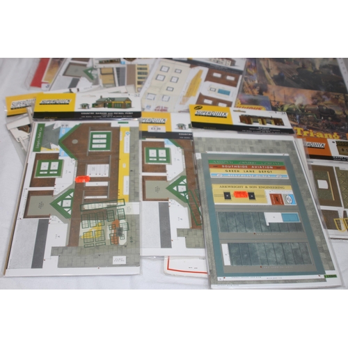 578 - QUANTITY OF CUT OUT MODELS FOR RAILWAYS AND VILLAGES AND MAGAZINES