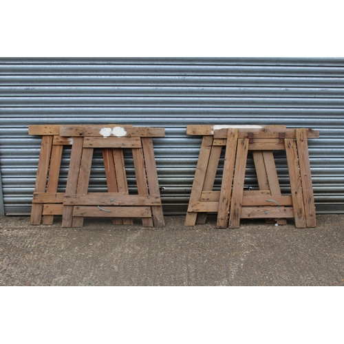 14 - 2 X TRESTLE TABLES
198 x 93 x 82cm