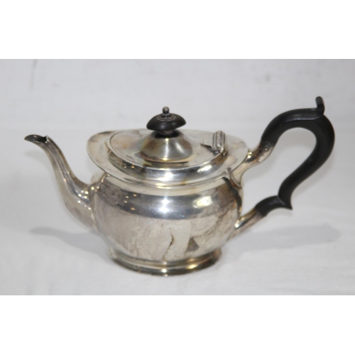 1048 - SMALL SILVER TEAPOT - 364G - SHEFFIELD 1894 - HENRY ATKIN