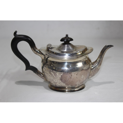 1048 - SMALL SILVER TEAPOT - 364G - SHEFFIELD 1894 - HENRY ATKIN