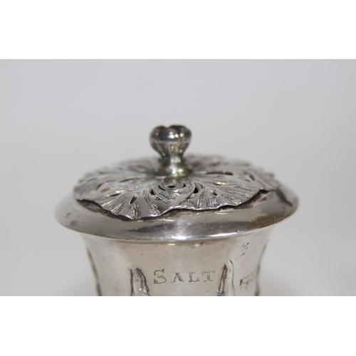 1049 - TESTED SILVER SALT AND PEPPER POT - 185G