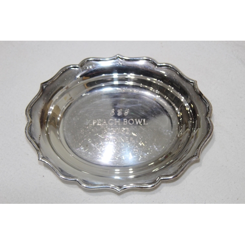 1052 - OVAL SILVER DISH - 158.5G - SHEFFIELD 2000 -  MAPPIN AND WEBB