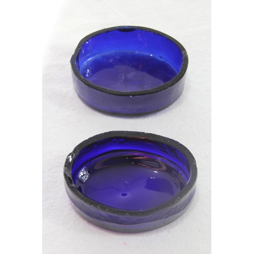 1056 - PAIR OF SILVER SALTS WITH LINERS - 131.5G SILVER ONLY - LONDON 1769 - D AND R HENNELL