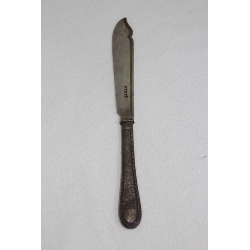 1061 - SILVER FISH KNIFE AND FORK - SHEFFIELD 1842 - MARTIN HALL AND CO