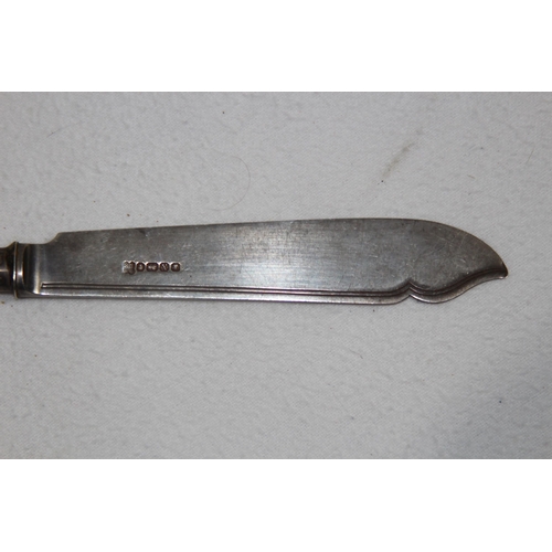 1061 - SILVER FISH KNIFE AND FORK - SHEFFIELD 1842 - MARTIN HALL AND CO