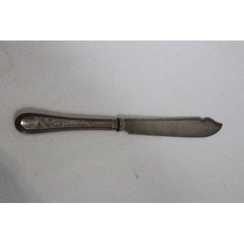 1061 - SILVER FISH KNIFE AND FORK - SHEFFIELD 1842 - MARTIN HALL AND CO